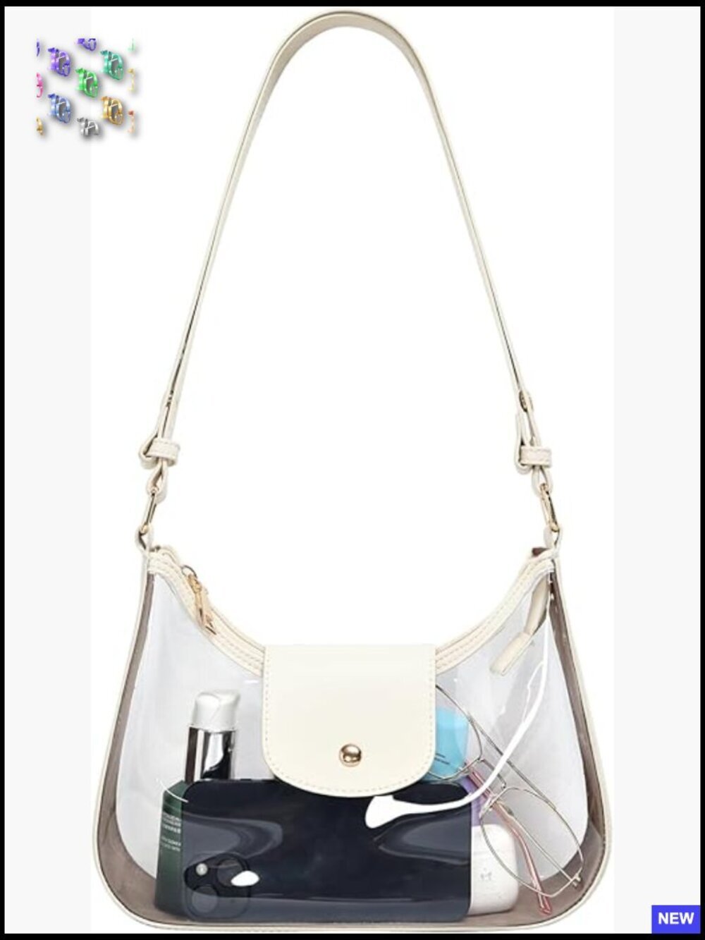 Vegan Leather Hobo Purse Crossbody Bag with Adjustable Strap Lightweight Handbag